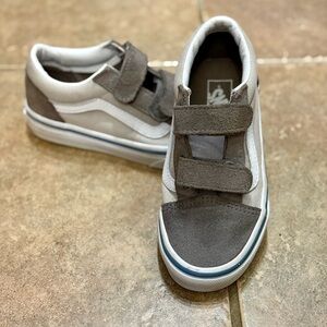 Vans Kids Sneakers in Gray and White